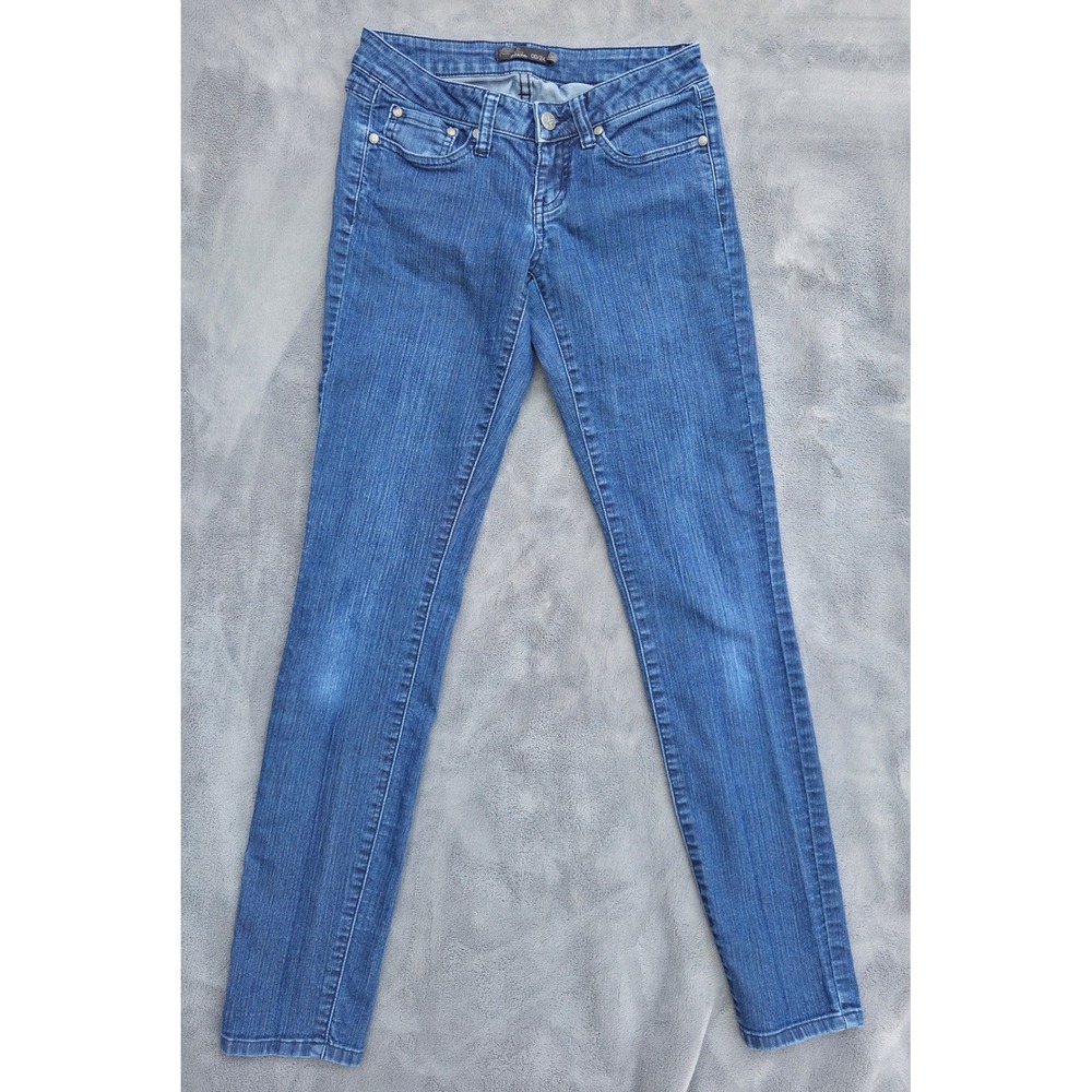 prAna Womens Skinny Jeans 00/24 Blue Organic Cotton Stretch Denim
